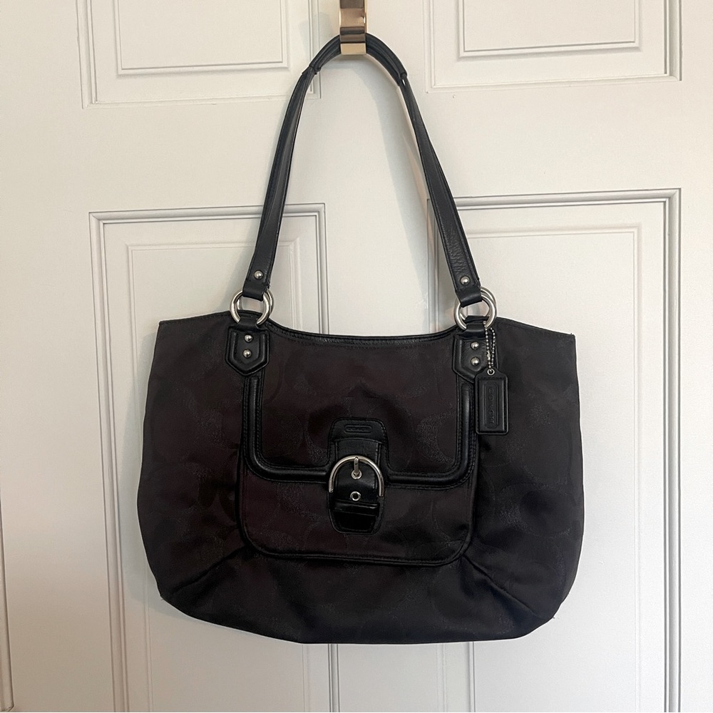 Coach Bag - Campbell Signature Metallic Belle Carryall - Like New
